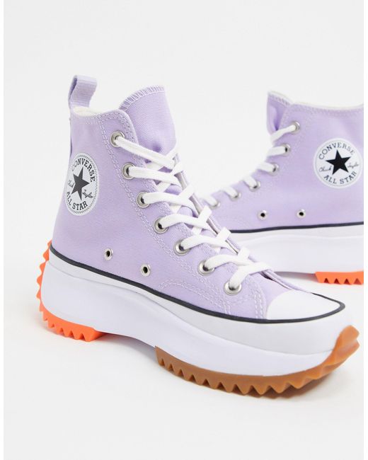 Run Star - Baskets Converse en coloris Purple