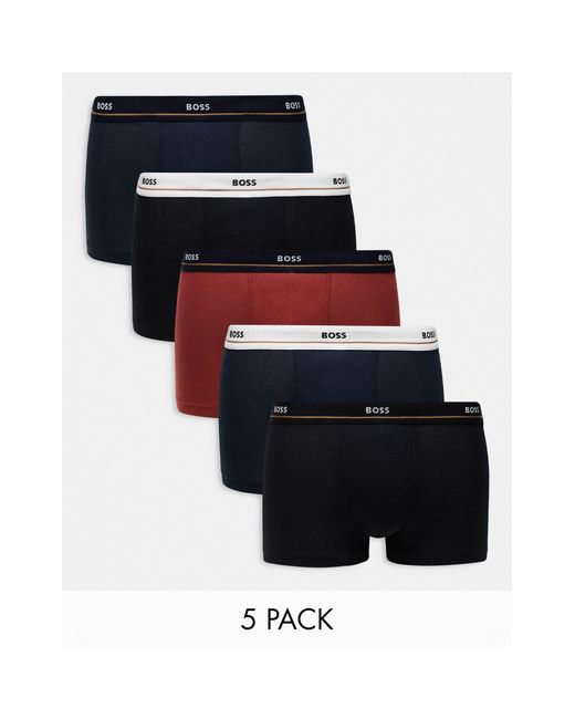 Boss Multicolor 5 Pack Essential Trunk for men