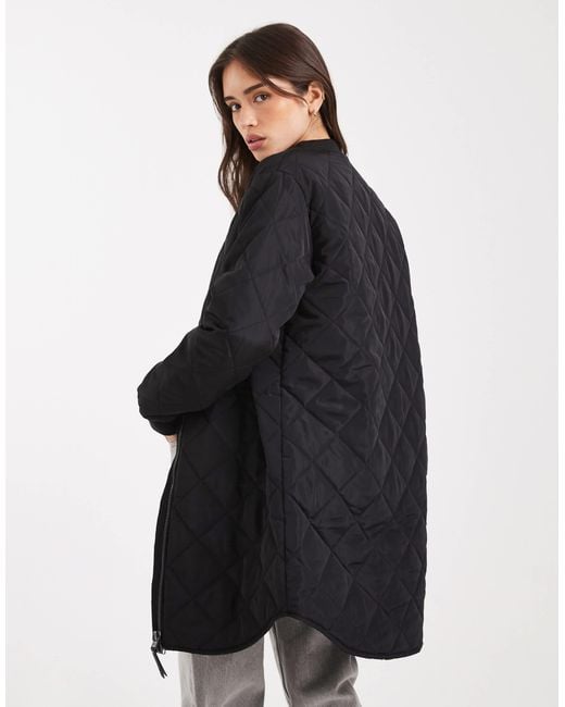 ONLY White Quilted Coat