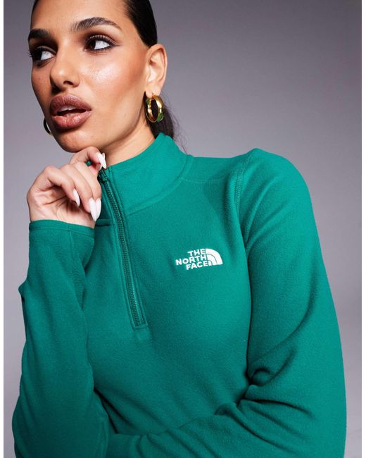 The North Face Green – glacier – fleece-sweatshirt