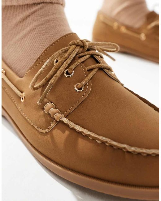 London Rebel Bootschoenen Met Veters in het Brown