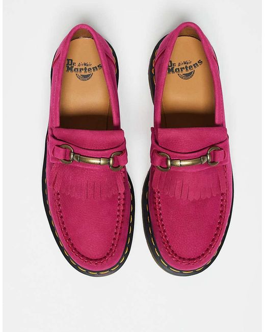 Dr. Martens Red Adrian Tassle Loafer