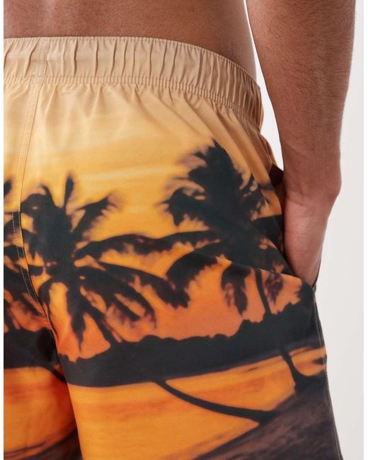 ASOS Orange Swim Shorts for men