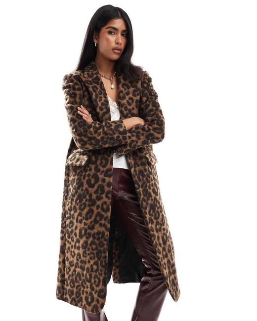 Leopard print duster coat hot sale