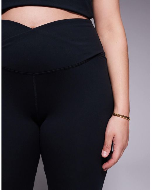 4505 Blue Curve Slim Kick legging With Wrap Waist