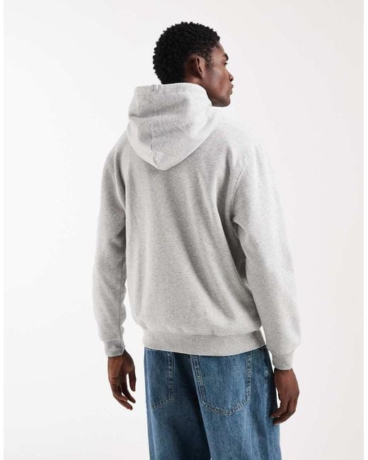 Gap Gray Logo Zip Through Hoodie for men