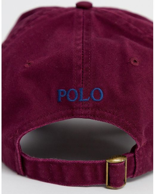 Casquette Polo Ralph Lauren pour homme en coloris Rouge | Lyst