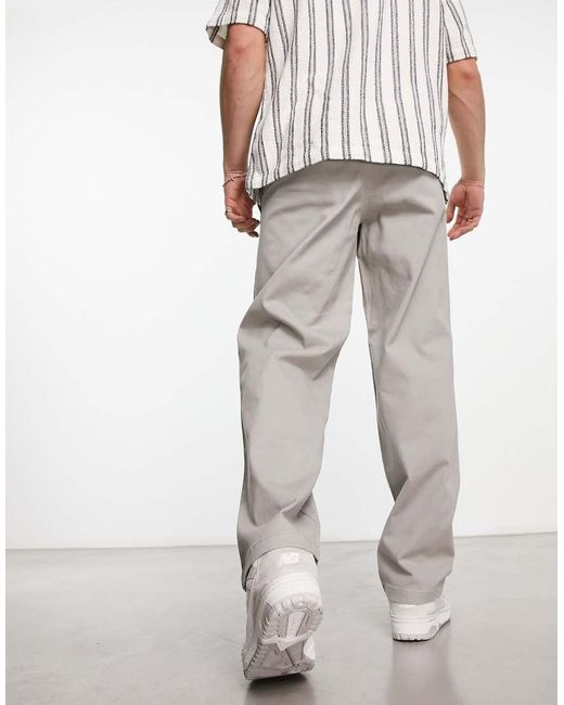 ADPT White Wide Fit Chinos for men