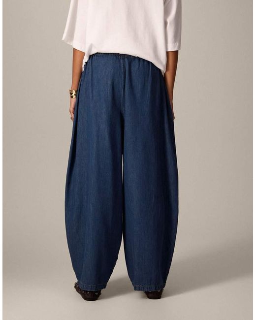 ARRANGE Blue Willa Barrel Trouser
