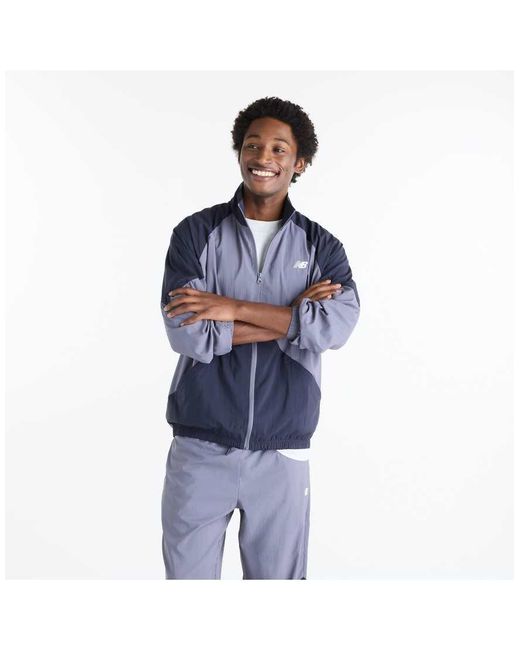 New Balance Blue Sport Legacy Jacket for men