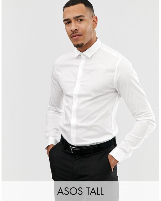 men's tall slim fit shirts
