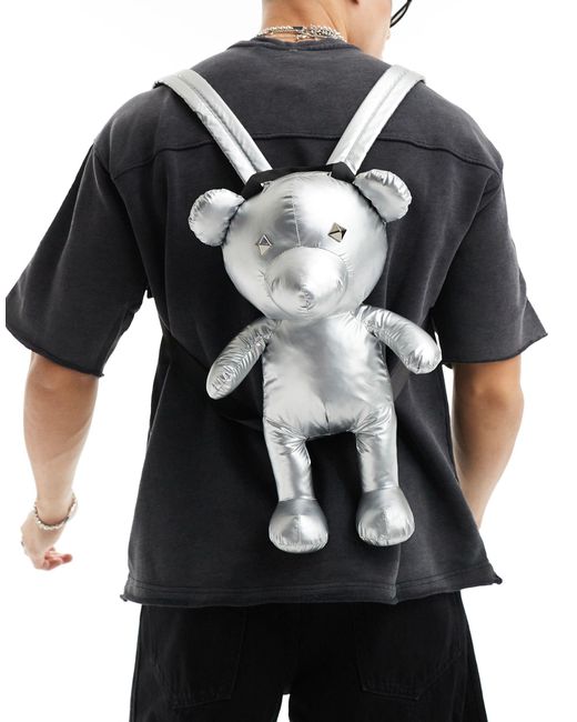 ASOS Black Teddy Bear Bag for men