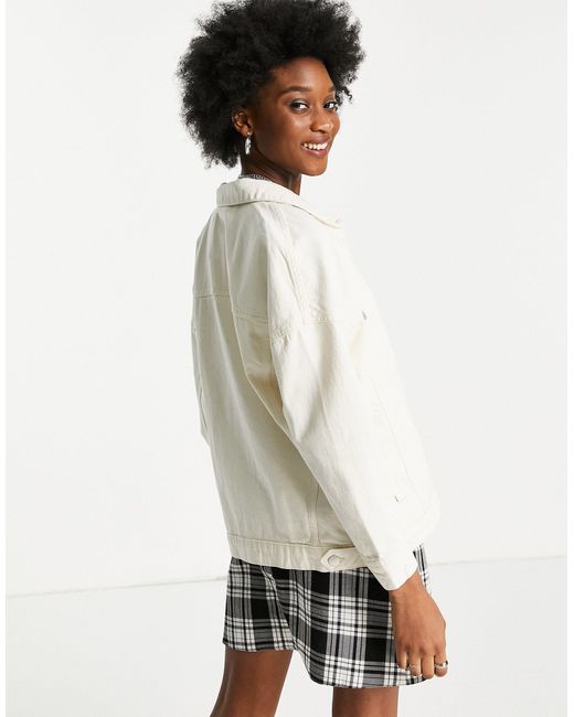 only oversized denim jacket