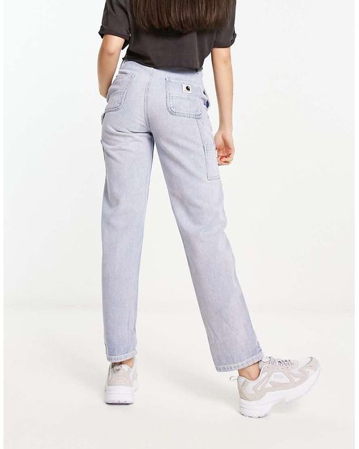 Vaqueros Boyfriend Con Lavado A La Piedra Pierce De Carhartt de color Blue