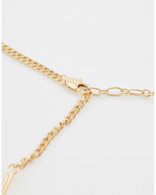 ASOS Metallic Torque Choker With Circular Hammered Pendants