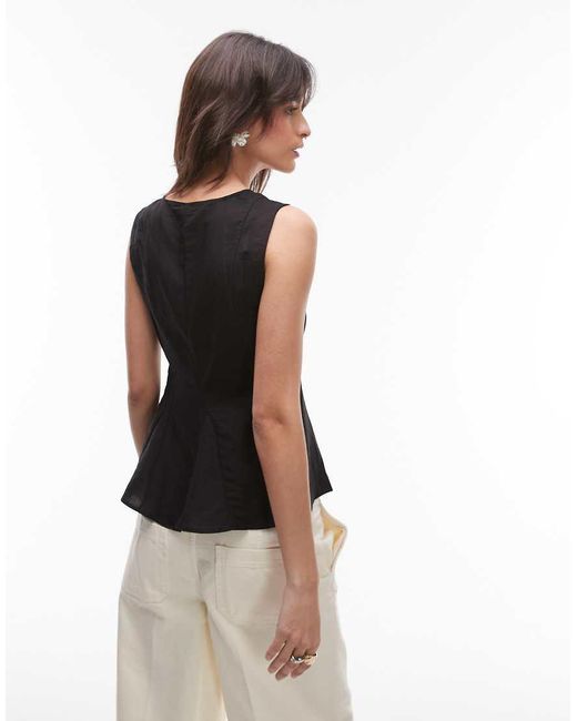 Top di Mango in Black