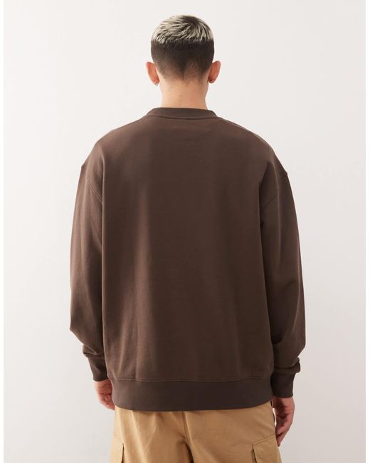 Dna - sweat - marron chocolat Quiksilver pour homme en coloris Brown
