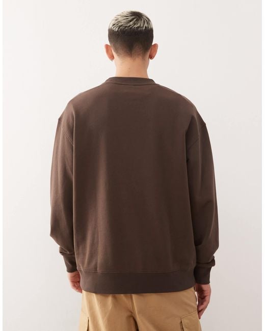 Quiksilver – dna – sweatshirt in Brown für Herren