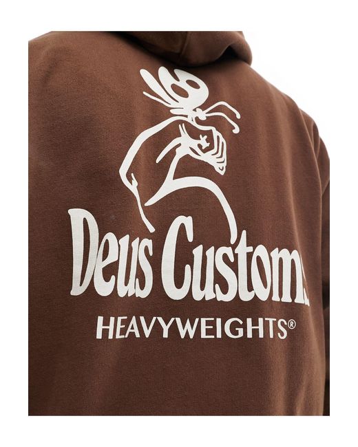 Deus Ex Machina Brown Heavyweights Hoodie for men