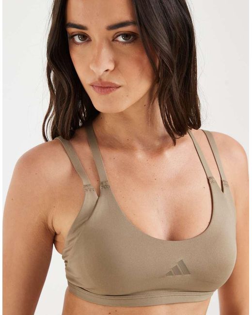 Adidas Originals Multicolor Optime Workout Strappy Light Support Bra