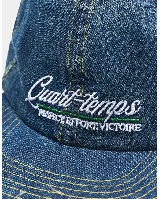 Pull&Bear Bestickte denim-cap in Blue für Herren