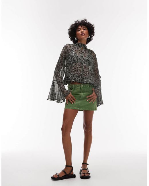 Mango Black – gemusterte bluse