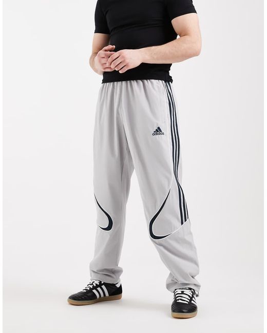 Adidas Originals White Teamgeist Adicolor Trackpant for men