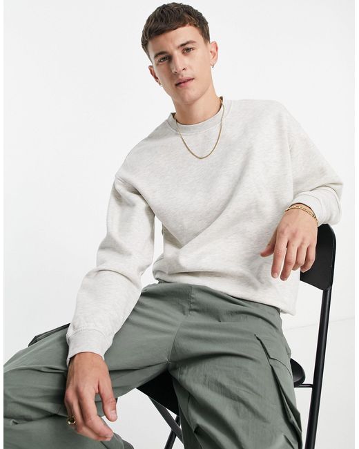mens grey oversized sweatshirt