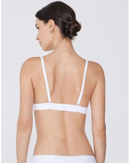 Tezenis White Lisbon Microfibre Triangle Bra