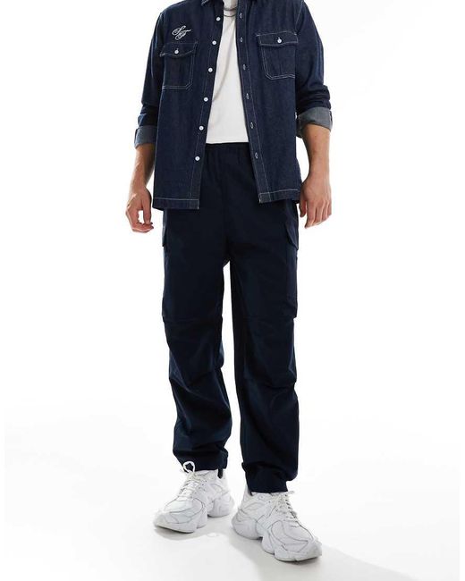 Pantalones Cargo De Corte Estándar Con Logo De Tejido Antidesgarros De Timberland de hombre de color Black