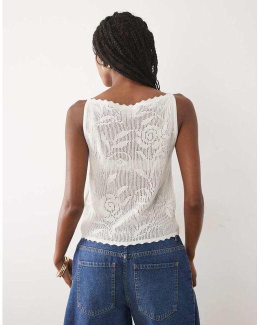 Abercrombie & Fitch Blue Knitted Sleeveless Top