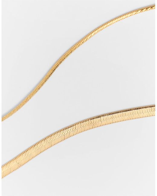 Pull&Bear White 2-Pack Of Basic Chains