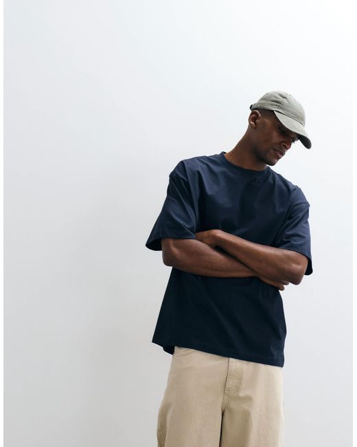 ASOS – basic-t-shirt in Blue für Herren