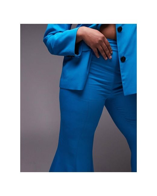 TOPSHOP Blue Curve Premium Limited Edition Flared Trousers