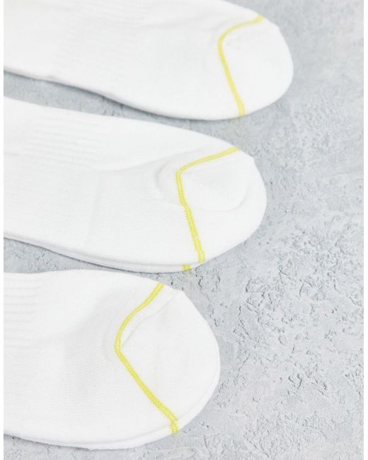 Lyle & Scott Bodywear White 3 Pack Socks for men