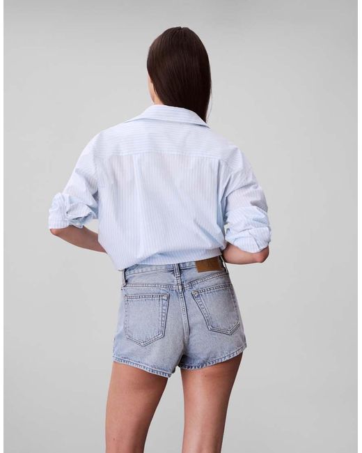 Calvin Klein Blue Denim Hot Pants