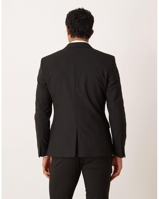 Veste ASOS pour homme en coloris Black