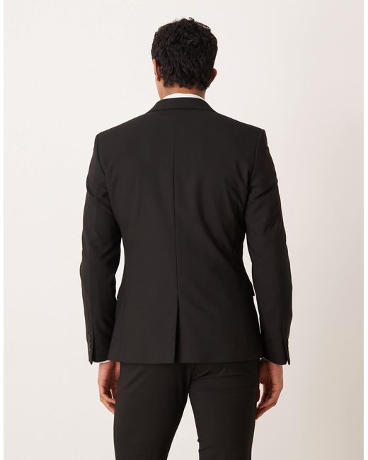 ASOS – enge anzugjacke in Black für Herren