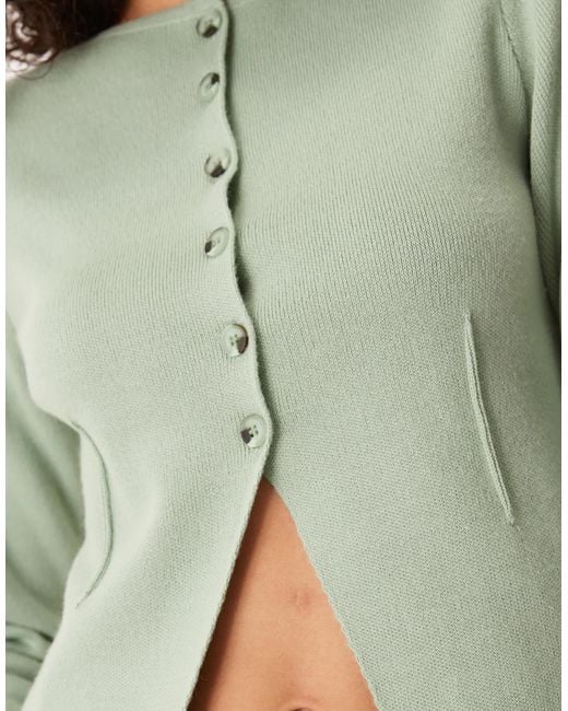 ASOS Green – taillierte strickjacke