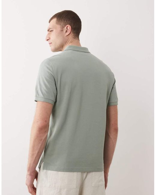 Gant Gray Shield Logo Pique Polo for men