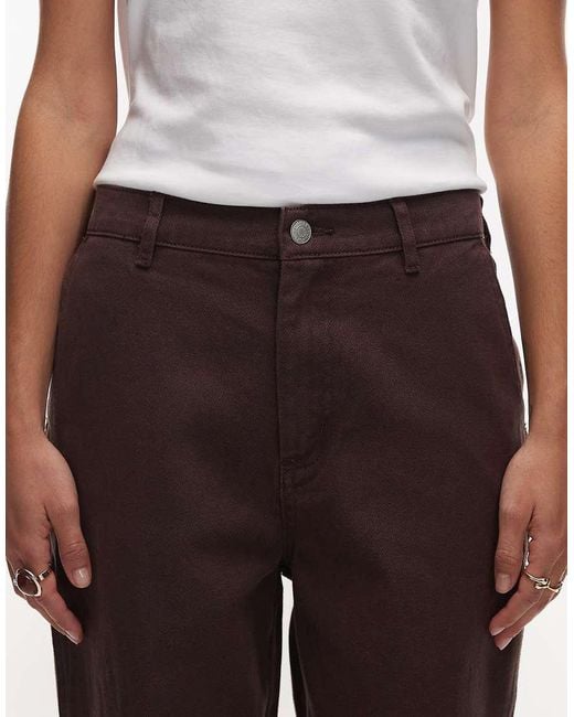 Obey Brown Fritz Carpenter Wide Leg Jeans