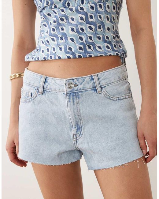 Mango Blue Teen 100% Cotton Denim Micro Short