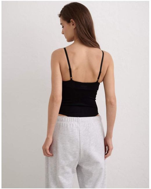 Aim'n Black Shape Seamless Cami Bodysuit