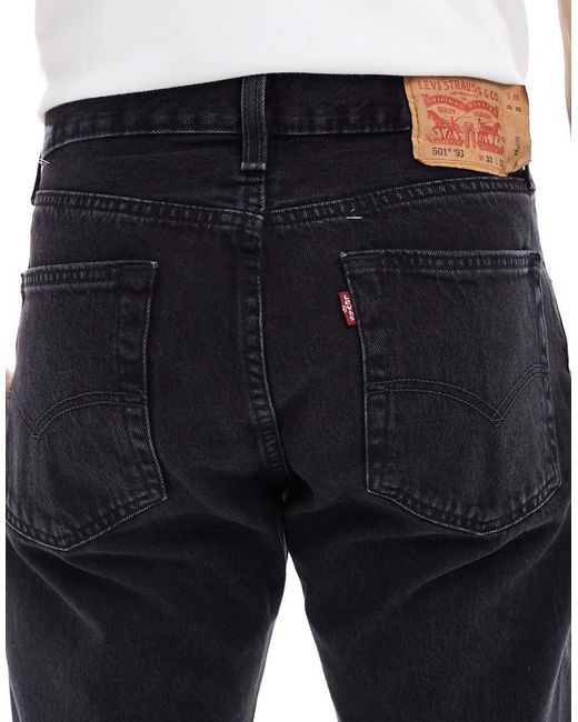 Vaqueros Negros De Corte Recto Holgado 501 '93 De Levi's de hombre de color White