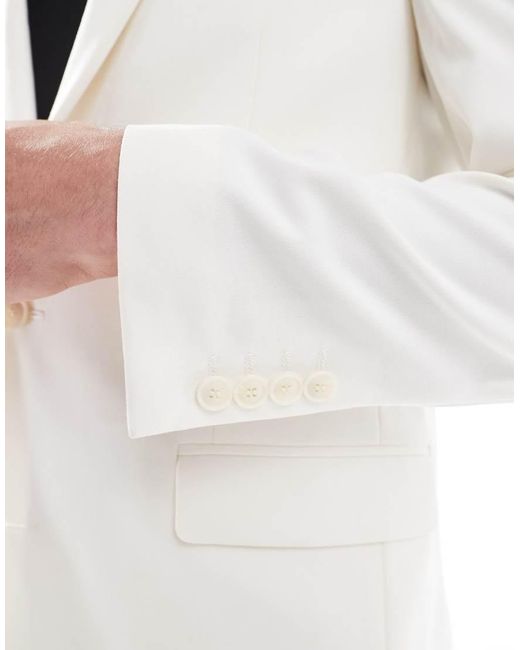 ASOS White Slim Suit Jacket for men