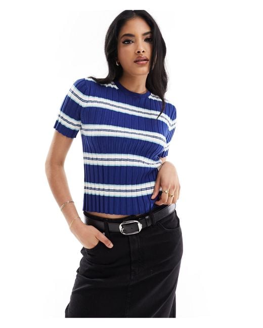 ASOS Blue Crew Neck Knitted Baby Tee