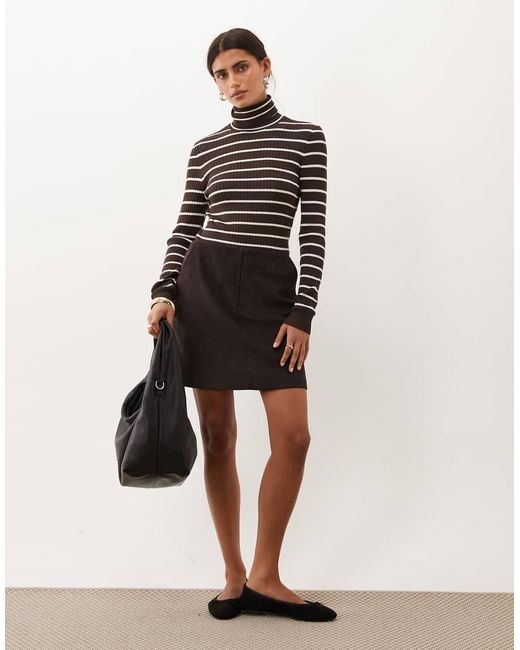 Minigonna di Threadbare in Brown