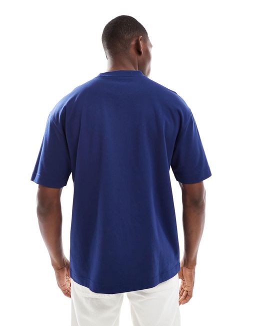Hollister – kastiges cooling-t-shirt in Blue für Herren