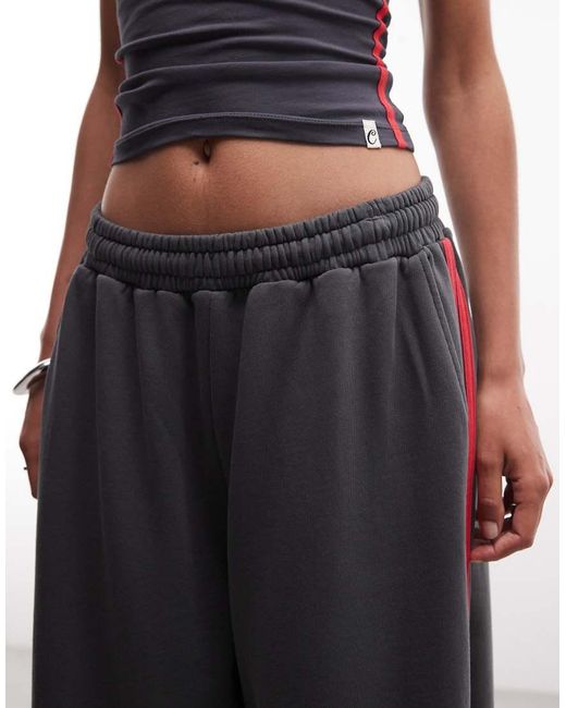 Collusion White Sports baggy Longline Jort Co Ord