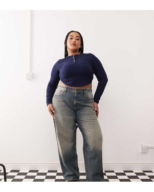Collusion Blue X001 Plus Antifit Jeans